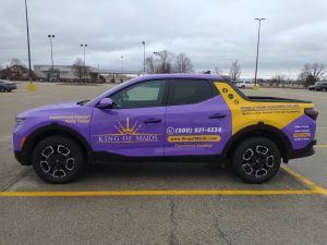 Branded King of Maids car.