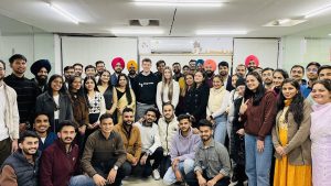 Filip Boksa and his wife Greta meeting his Booking Koala developers in India.
