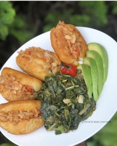 One of her Jamaican dishes.