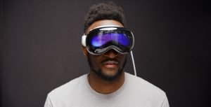 Testing a tech product.