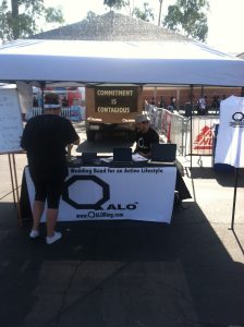Qalo's first selling booth.